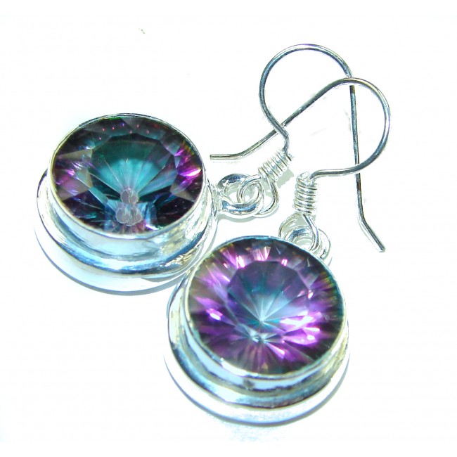 11.2 carat Mystic Topaz .925 Sterling Silver earrings