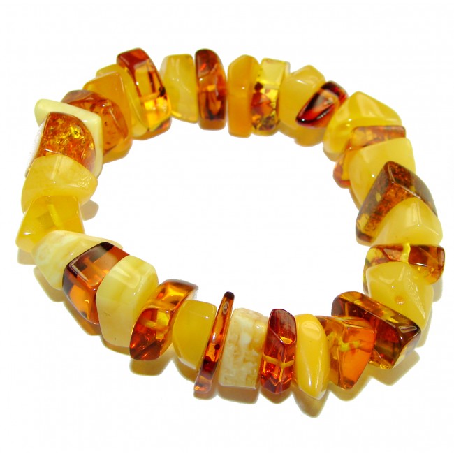 Multicolor Color Beautiful Amber handcrafted streach Bracelet