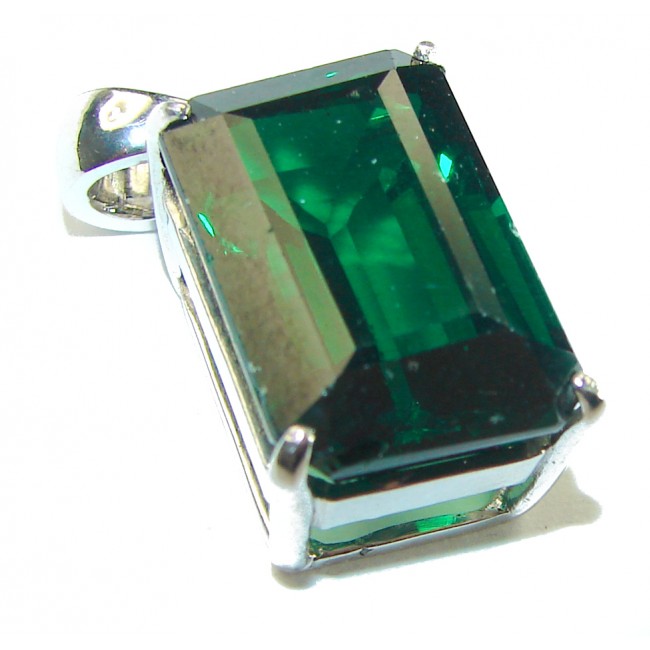 Green Ivy 14.5 carat Green Topaz .925 Sterling Silver handcrafted pendant