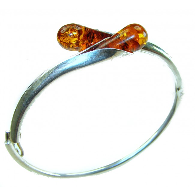 Excellent Baltic Amber .925 Sterling Silver entirely handcrafted Bracelet