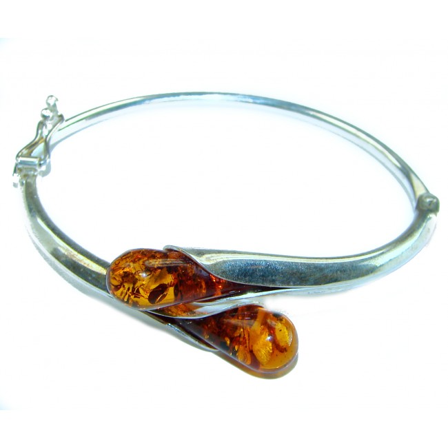 Excellent Baltic Amber .925 Sterling Silver entirely handcrafted Bracelet