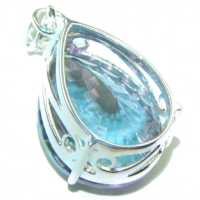 The best quality authentic 12.5 carat Mystic Topaz .925 Sterling Silver handcrafted pendant