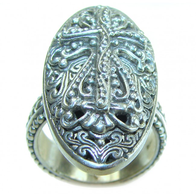 Celtic Cross Bali made .925 Sterling Silver ring size 7