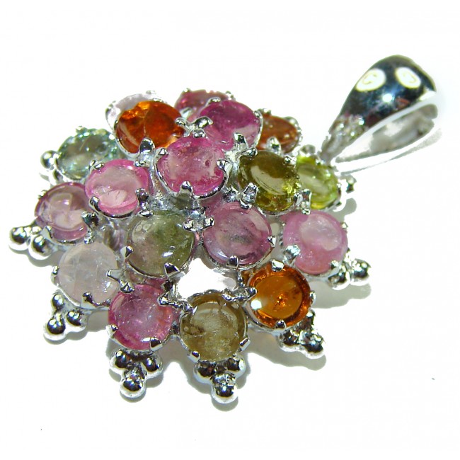 Beautiful Nature 9.2 Pink Tourmaline .925 Sterling silver handcrafted pendant