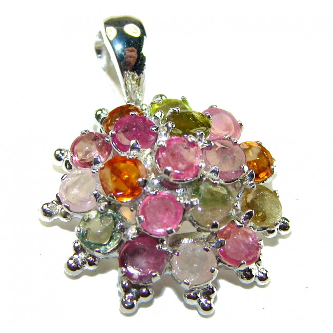 Beautiful Nature 9.2 Pink Tourmaline .925 Sterling silver handcrafted pendant