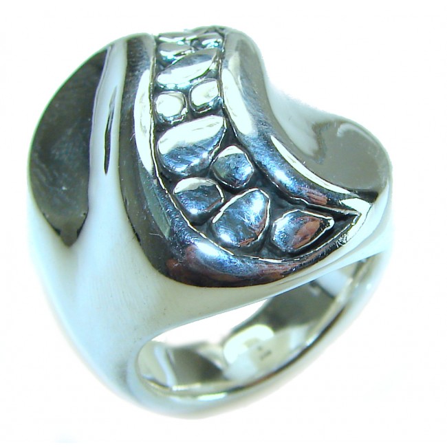 Natural Beauty Italy Made Silver Sterling Silver ring s. 7