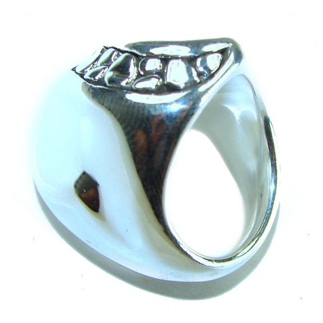 Natural Beauty Italy Made Silver Sterling Silver ring s. 7