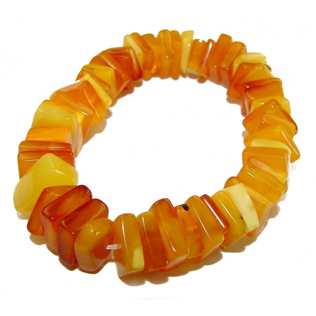 Multicolor Color Beautiful Amber handcrafted streach Bracelet