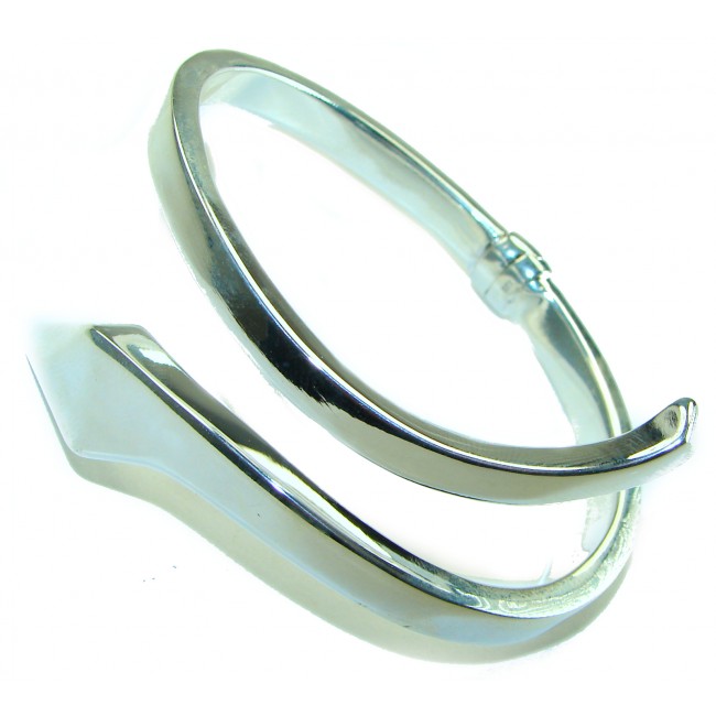 Snake - highly polished Italy made Bracelet in best quality .925 Sterling Silver