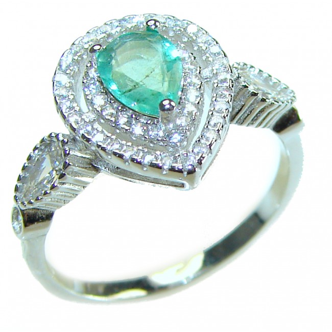 Pure Perfection 4.5 carat Pink Apatite .925 Silver handcrafted Ring s. 8