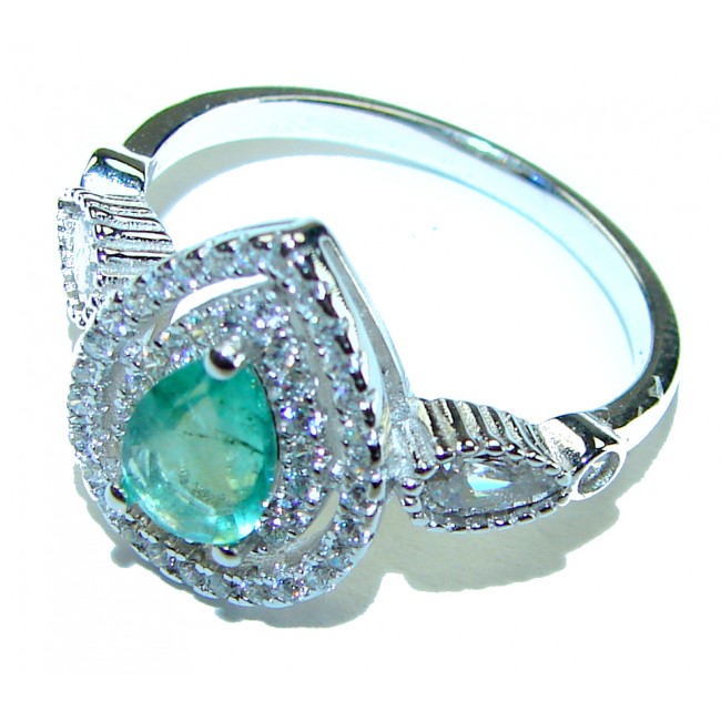 Pure Perfection 4.5 carat Pink Apatite .925 Silver handcrafted Ring s. 8