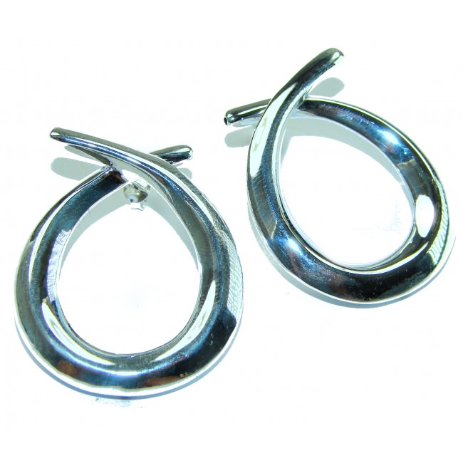 Fancy .925 Sterling Silver Italy made Earrings