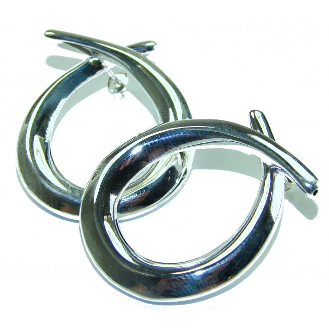 Fancy .925 Sterling Silver Italy made Earrings