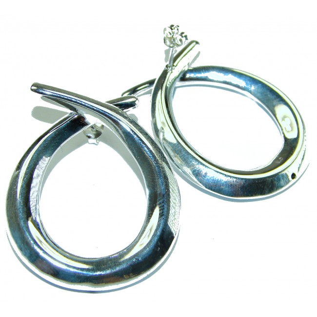 Fancy .925 Sterling Silver Italy made Earrings