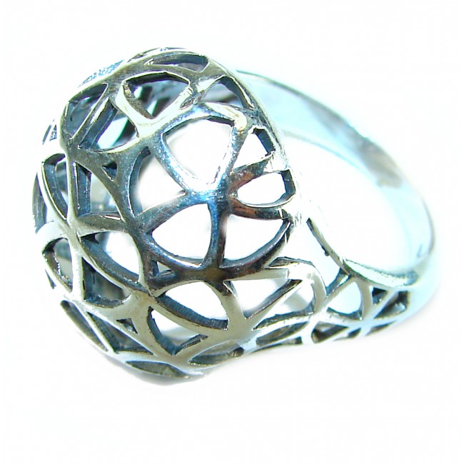 Natural Beauty Italy Made Silver Sterling Silver ring s. 7