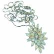 Real Masterpiece Natural Ethiopian Opal .925 Sterling Silver handcrafted Necklace