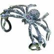 Black Widow Spider  .925 Sterling Silver handmade Bracelet / Cuff